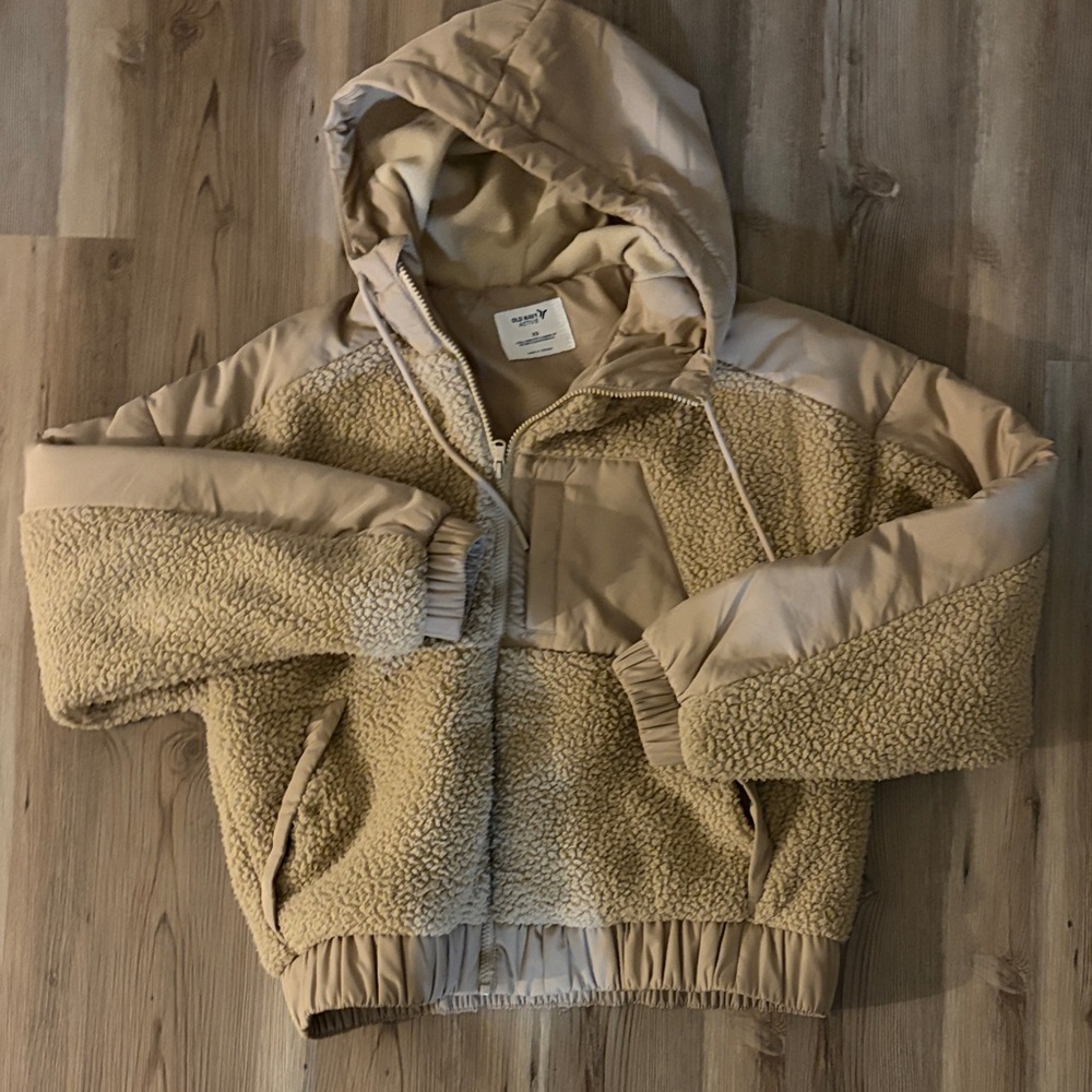 Old Navy Tan Sherpa Jacket